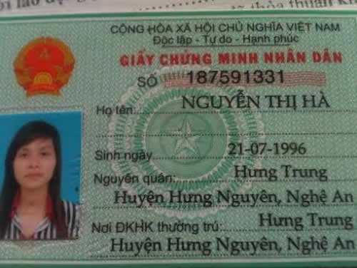 Chị Nguyễn Thị Hà
