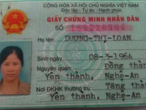 Chị Dương Thị Loan