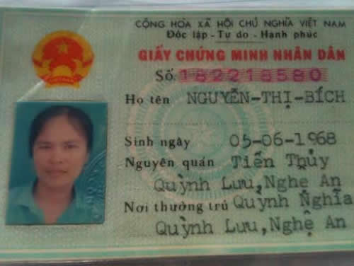 Chị Nguyễn Thị Bích