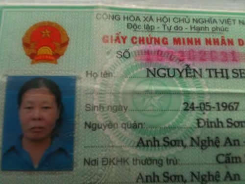 Chị Nguyễn Thị Sen