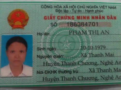 Chị Phạm Thị An